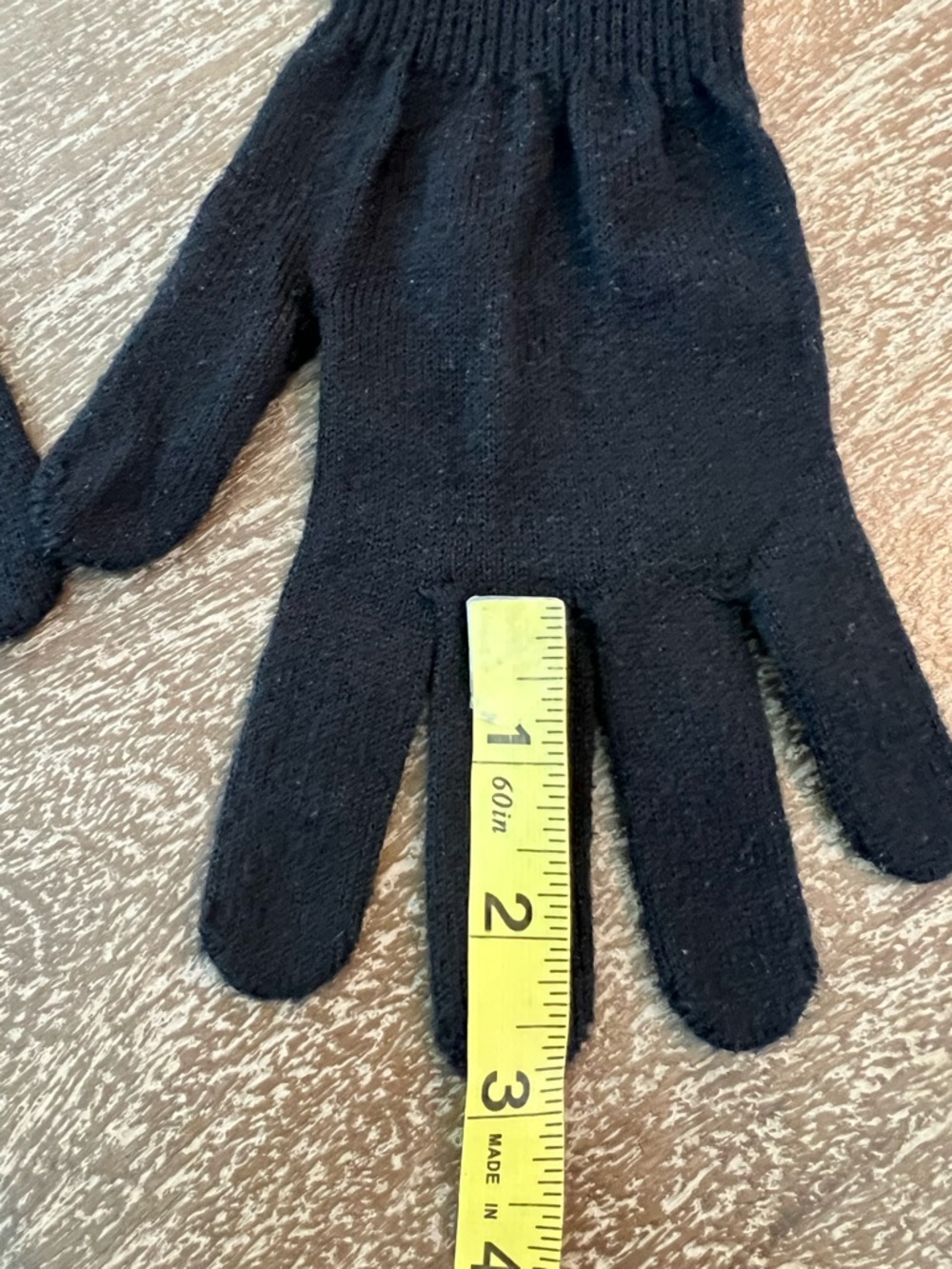 Harley-Davidson Black Knit Gloves with Logo Patch - Picture 3 of 5